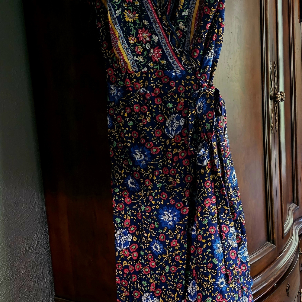 Elegant Floral Maxi Dress - Multicolor